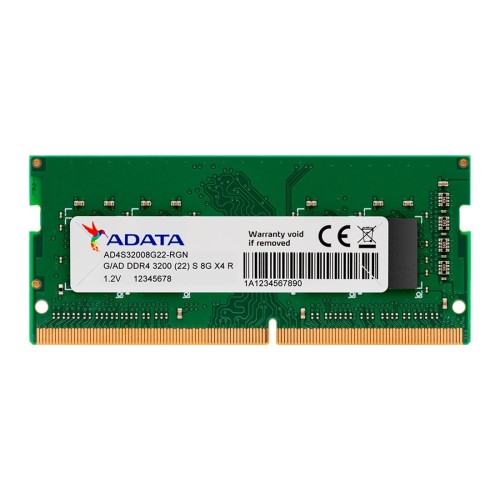 Memória Adata 8GB 3200MHz DDR4 Notebook - AD4S32008G22SGNi