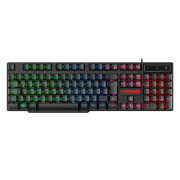 Kit Gamer Kross 5 em 1 - USB, LED, Iluminação Rainbow - KE-GK5150 Mouse + Teclado + Mouse Pad + Headset e Mouse Bungee