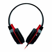 Headset Gamer Multilaser P2 Cabo de Nylon Preto e Vermelho - PH120