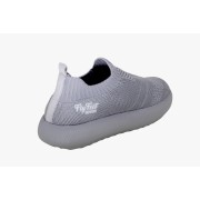 AC357 - Tenis Ortopedico FlyFeet Nuvem Knit - 42/43 - CINZA Lote:AC3571539