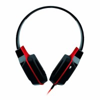Headset Gamer Multilaser P2 Cabo de Nylon Preto e Vermelho - PH120