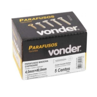 Parafuso P/ Madeira Phillips 4,0 X 40 Chipboard (Preço ref 01 cento / vendido cx com 5 centos) Vonder 2939404000
