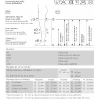 Meia de Compressao Venosan Ultraline 4000 Panturrilha 3/4 20-30 AD G Pe Fechado Preto
