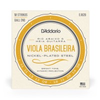 Encordoamento Viola Brasileira D Addario Nickel-Plated EJ82B