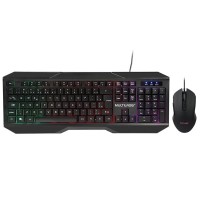 Teclado e Mouse Gamer 2400DPI com Fio LED Multilaser - TC239