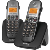 Telefone S/ Fio Id + Ramal C/ Entrada P/ Fone De Ouvido Ts 5122 Preto 4125122