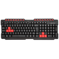 Teclado C3 Tech Gamer ABNT2 Preto/Vermelho (KG-10BK)