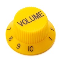 Knob Plástico Instrumentos Volume (6 Uns) Spirit PSV-VYELLOW