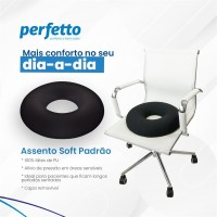 Assento Soft Grande Latex Redondo com Orificio Perfetto