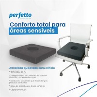 Almofada Quadrada com Orificio Latex Perfetto