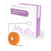 Garrote Descartável (Torniquete) Rolo C/ 25un Medix