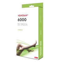 Meia de Compressão Venosan 6000 Meia Coxa 7/8 20-30 AGH M Pe Aberto Bege