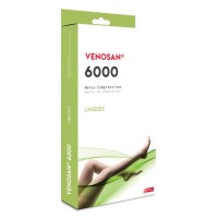 Meia de Compressão Venosan 6000 Meia Coxa 7/8 20-30 AGH P Pe Aberto Bege