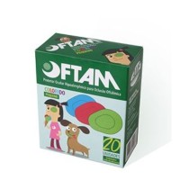 Tampao Protetor Ocular Infantil (Pequeno) com 20un Colorido Oftam