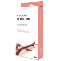 Meia de Compressão Venosan Ultraline 4000 Meia Coxa 7/8 20-30 AGH XG Pe Aberto Bege