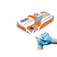 Luva Nitrilica Sem Po Azul M cx com 100un Medix