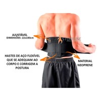 Cinta Lombar com Hastes de Aço Flexiveis Especial EG Hidrolight OR72_E