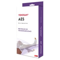Meia de Compressão Venosan AES Meia Coxa 7/8 AGH XXG Pe Aberto Branco
