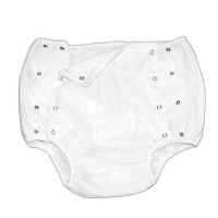 Calça Plastica Luxo Com Botao (Branco) Tam P 40/42 - Senior Care