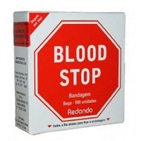 Curativo Blood Stop Redondo C/500un  Bege AMD Produtos Terapeutica