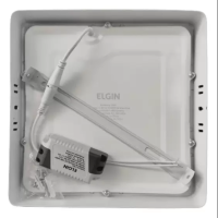 Luminaria LED 18W Sobrepor Quadrado 6500K Elgin